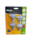 Bombilla GU10 Glass 3 W 230LUMEN (PACK-4) [LOTE DE 4 Unidades] TVTECH