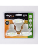 Bombilla LED GU10 SMD Plástico 3 W 230 Lumen PACK-3 [LOTE DE 4 Unidades] TVTECH