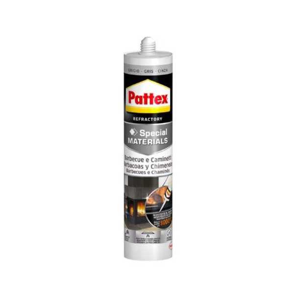 Barbacoas y Chimeneas Gris 500 gr 1969152 [LOTE DE 4 Unidades] PATTEX