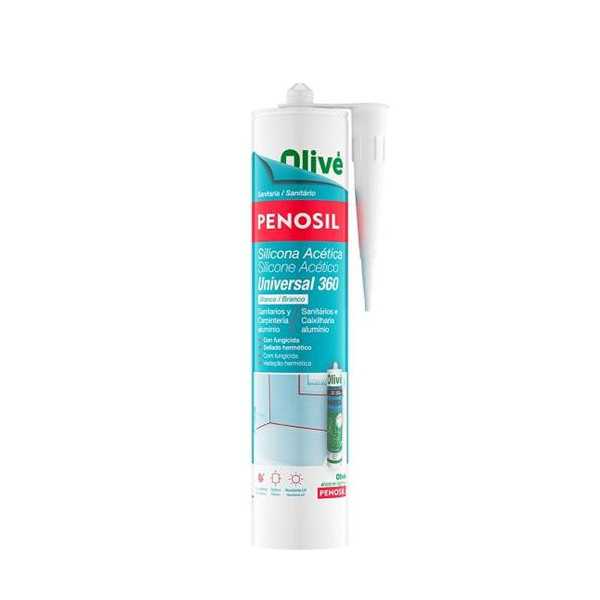 Silicona Acida Universal Transparente 280 ml [LOTE DE 12 Unidades] PENOSIL