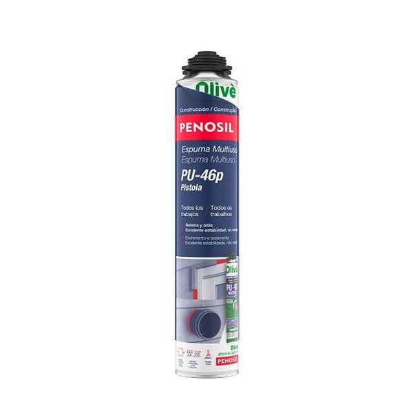 Espuma Poliuretano Multiuso Pistola Olive PU-46P [LOTE DE 6 Unidades] PENOSIL
