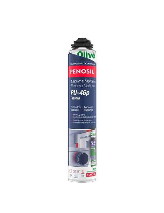 Espuma Poliuretano Multiuso Pistola Olive PU-46P [LOTE DE 6 Unidades] PENOSIL