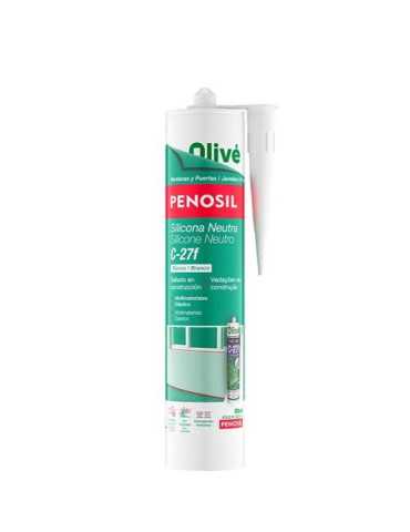 Silicona Neutra C-27F Blanca Cartucho [LOTE DE 8 Unidades] PENOSIL