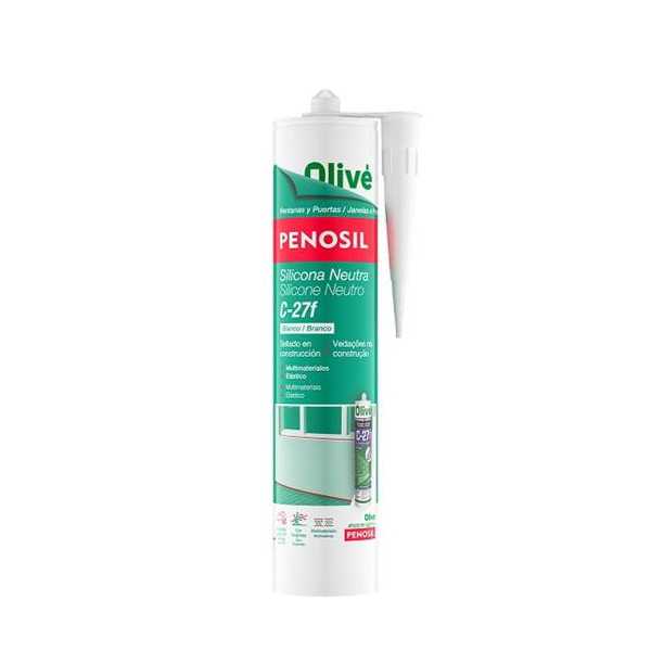 Silicona Neutra C-27F Blanca Cartucho [LOTE DE 8 Unidades] PENOSIL