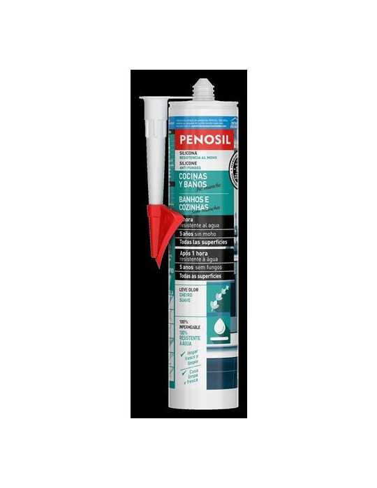 Silicona Neutra Cocinas y Baños Blanca [LOTE DE 6 Unidades] PENOSIL