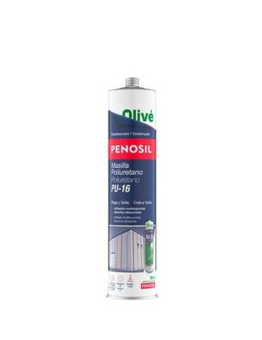 Masilla de Poliuretano PU-16 Negro Cartucho 300ML [LOTE DE 6 Unidades] PENOSIL