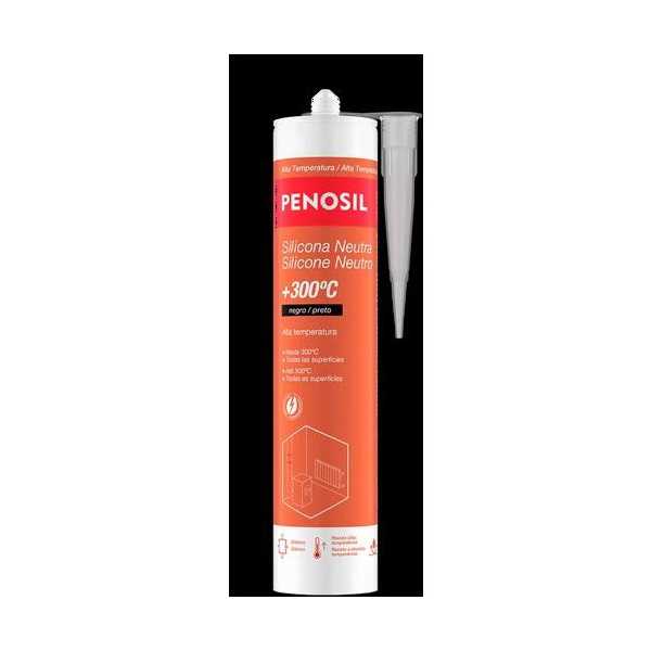 Silicona Neutra +300C Negro 300ML H40107 [LOTE DE 4 Unidades] PENOSIL