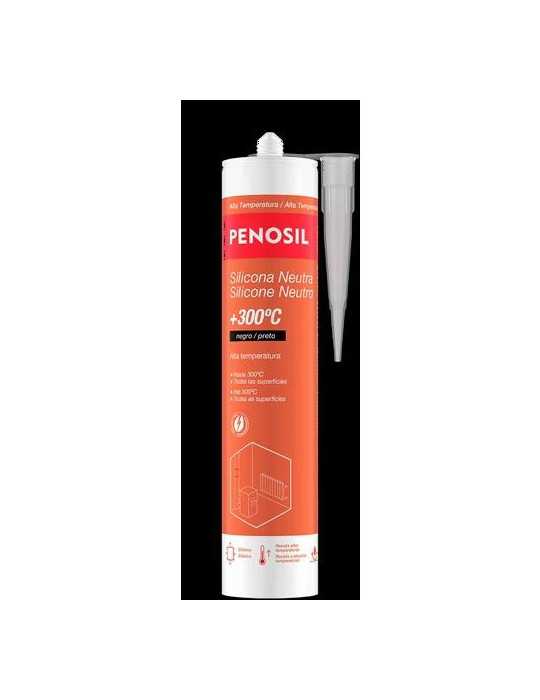 Silicona Neutra +300C Negro 300ML H40107 [LOTE DE 4 Unidades] PENOSIL