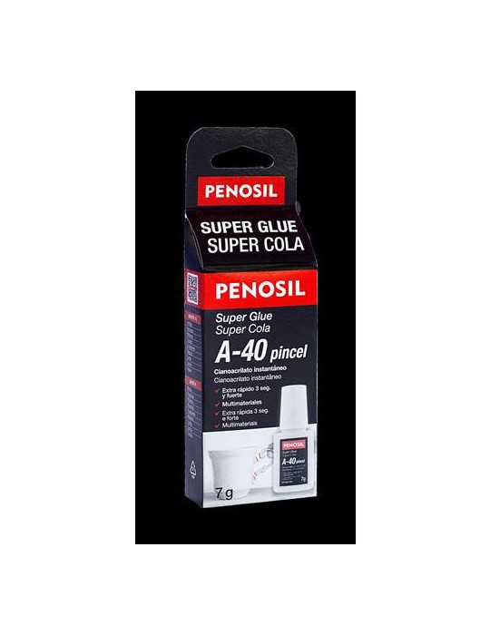 Adhesivo Cianoacrilato A-40 Tubo con Pincel [LOTE DE 8 Unidades] PENOSIL