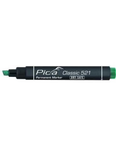 Marcador Permanente Tipo Pincel Verde [LOTE DE 18 Unidades] PICA