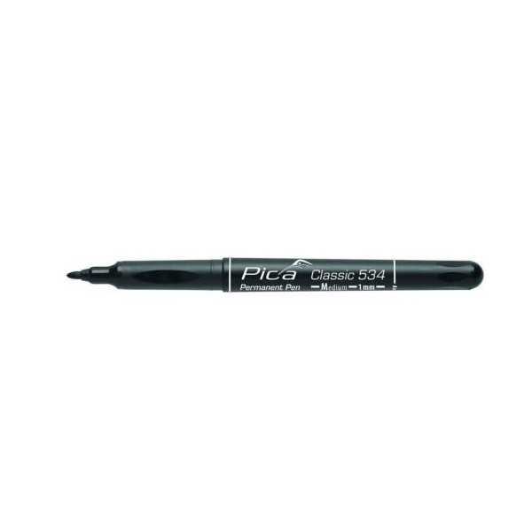 Marcador Permanente Classic Bala Negro [LOTE DE 16 Unidades] PICA