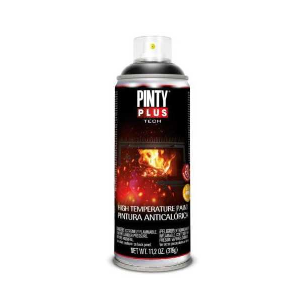 Pintura Spray Anticalorica Pintyplus Tech Negro [LOTE DE 4 Unidades] PINTY PLUS