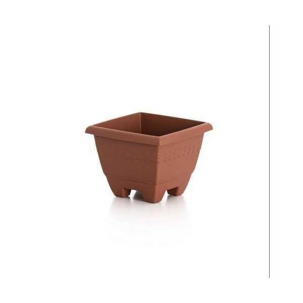 Maceta Cuadrada Gardenia 22X22X17 cm 509089 [LOTE DE 28 Unidades] PLASVIDAVI