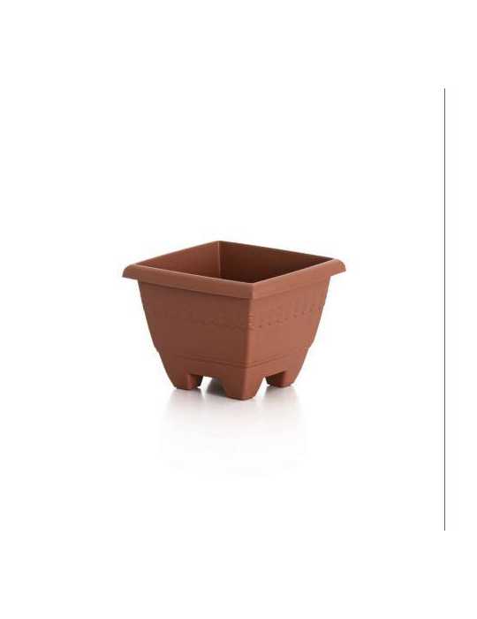 Maceta Cuadrada Gardenia 22X22X17 cm 509089 [LOTE DE 28 Unidades] PLASVIDAVI