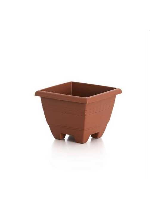 Maceta Cuadrada Gardenia 26X26X21CM 509090 [LOTE DE 18 Unidades] PLASVIDAVI