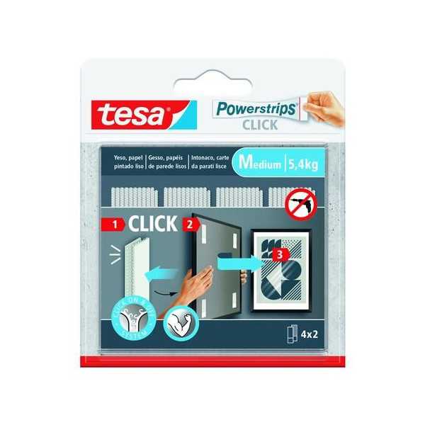 Tiras Cuelga Cuadros Click 4X2 Mediana [LOTE DE 6 Unidades] POWERSTRIPS