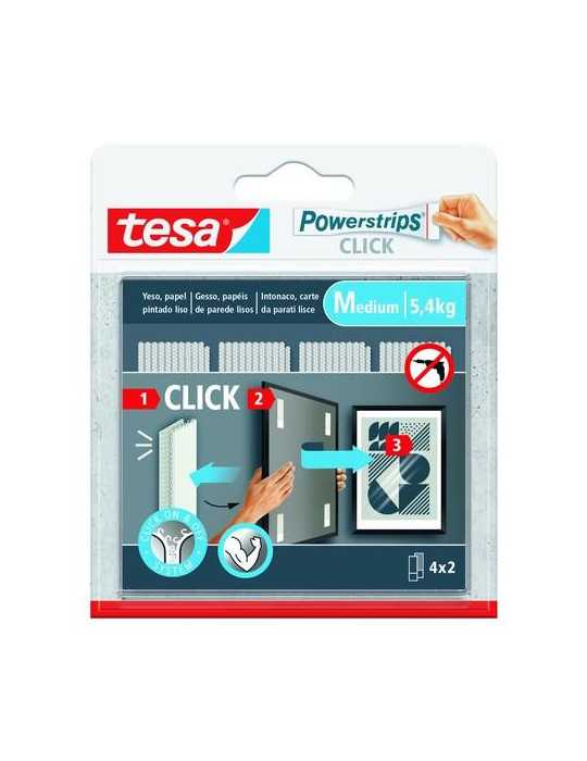 Tiras Cuelga Cuadros Click 4X2 Mediana [LOTE DE 6 Unidades] POWERSTRIPS