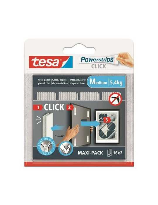 Tiras Cuelga Cuadros 16X2 Mediano [LOTE DE 4 Unidades] POWERSTRIPS