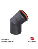 Codo Pellet 80/45 096013 [LOTE DE 2 Unidades] PRACTIC