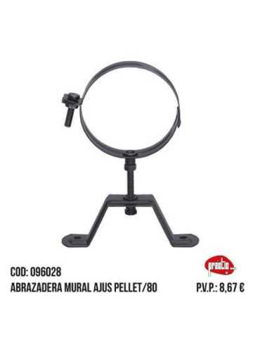 Abrazadera Mural Ajustable Pellet 80 096028 [LOTE DE 2 Unidades] PRACTIC
