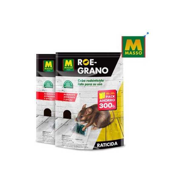 Raticida Cebo Bolsas Roe-Grano 150 + 150 gr [LOTE DE 6 Unidades] PREBEN