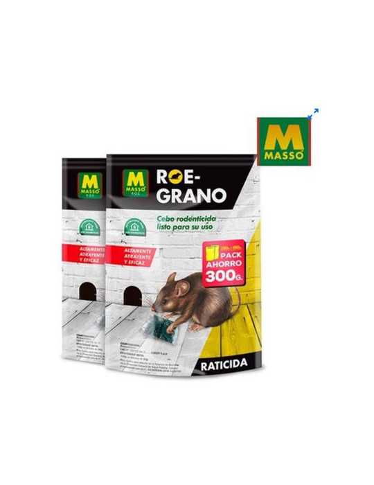 Raticida Cebo Bolsas Roe-Grano 150 + 150 gr [LOTE DE 6 Unidades] PREBEN