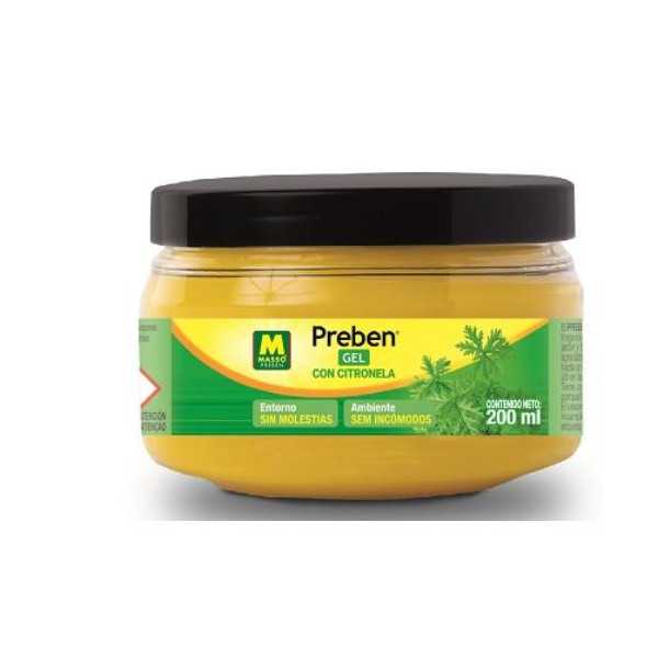 Gel con Citronela 200ML 231267 [LOTE DE 4 Unidades] PREBEN