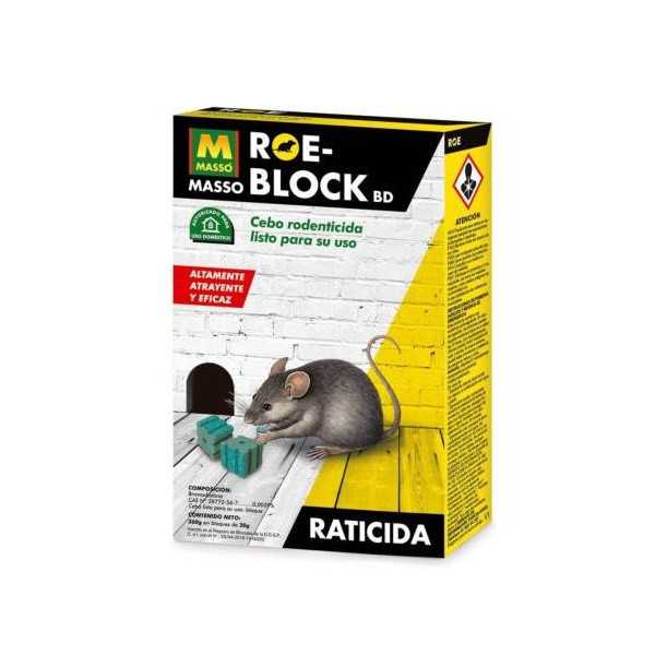 Raticida Roe Block 260GR 231534 [LOTE DE 4 Unidades] PREBEN