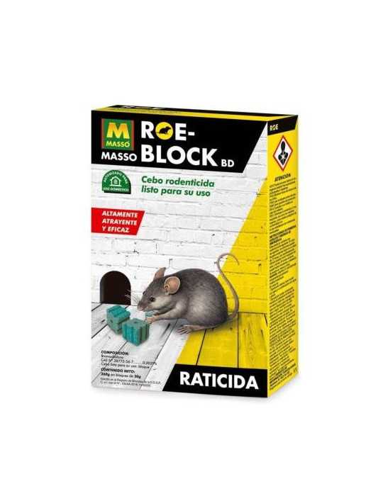 Raticida Roe Block 260GR 231534 [LOTE DE 4 Unidades] PREBEN