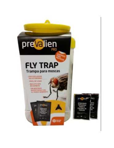 Trampa Moscas con Atrayente FLY Trap [LOTE DE 4 Unidades] PREVALIEN
