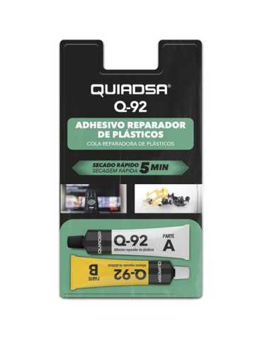 Adhesivo Reparador Plasticos 24ML Q-92 [LOTE DE 6 Unidades] QUIADSA