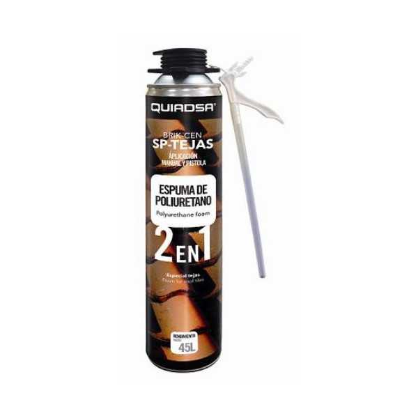 Espuma 750ML Brik-Cen SP-Tejas 2 en 1 53300061 [LOTE DE 4 Unidades] QUIADSA