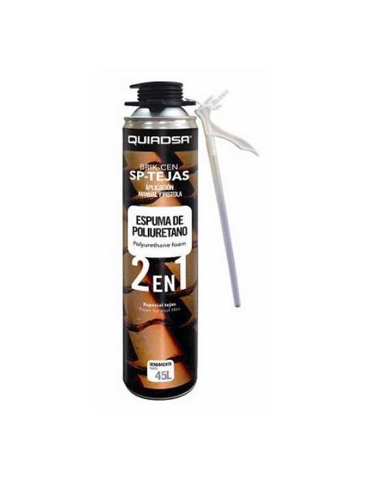 Espuma 750ML Brik-Cen SP-Tejas 2 en 1 53300061 [LOTE DE 4 Unidades] QUIADSA