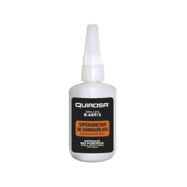 Adhesivo Cianoacrilato Material Plástico 50GR [LOTE DE 6 Unidades] QUIADSA