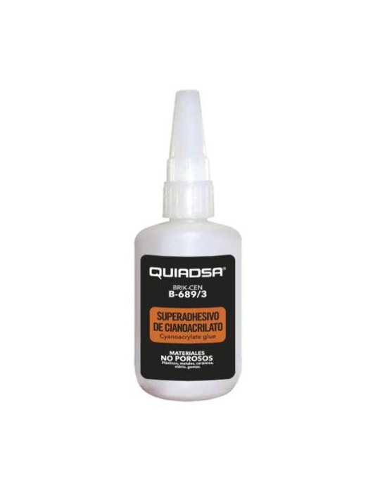 Adhesivo Cianoacrilato Material Plástico 50GR [LOTE DE 6 Unidades] QUIADSA