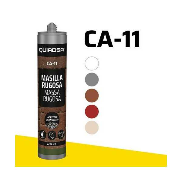 Masilla Rugosa CA-11 Gris Hormigon 300ML [LOTE DE 6 Unidades] QUIADSA