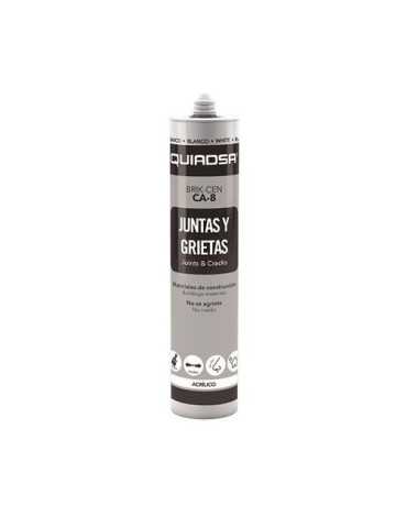 Masilla Acrílica 300ML Brik- Cen CA-8 Gris [LOTE DE 12 Unidades] QUIADSA