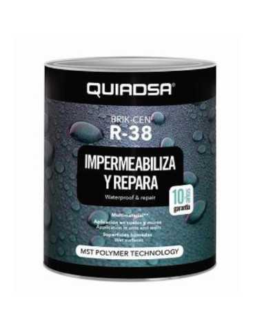 Impermeabilizante 1KG. BRIK-CEN R-38 Gris [LOTE DE 2 Unidades] QUIADSA