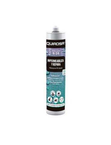 Impermeabilizante 290ML Brik-Cen R-38 Negro [LOTE DE 4 Unidades] QUIADSA