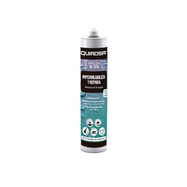 Impermeabilizante 290ML Brik-Cen R-38 Negro [LOTE DE 4 Unidades] QUIADSA