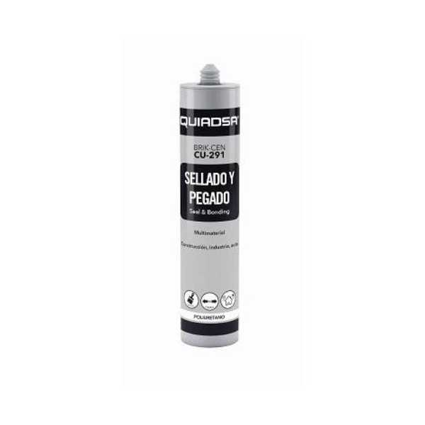 Sellador POLIU. 300ML. BRIK-CEN CU-291 Marrón [LOTE DE 6 Unidades] QUIADSA