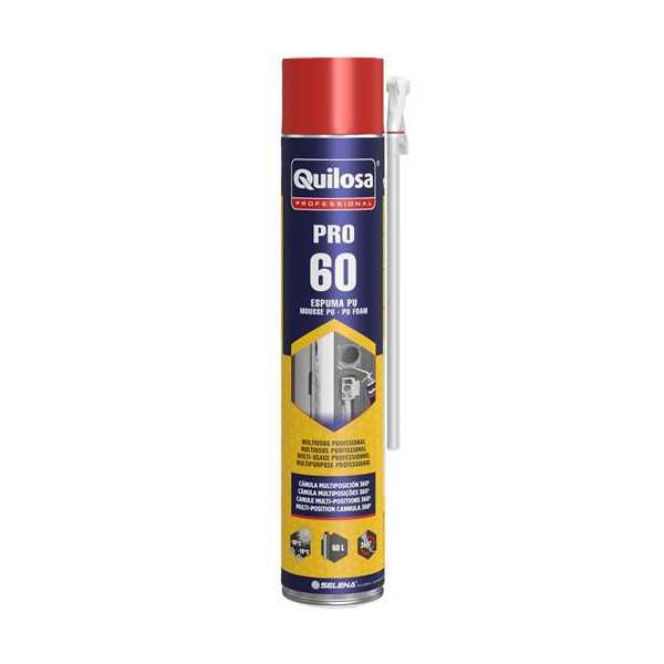 Espuma Poliuretano Profesional PRO 60L [LOTE DE 4 Unidades] QUILOSA