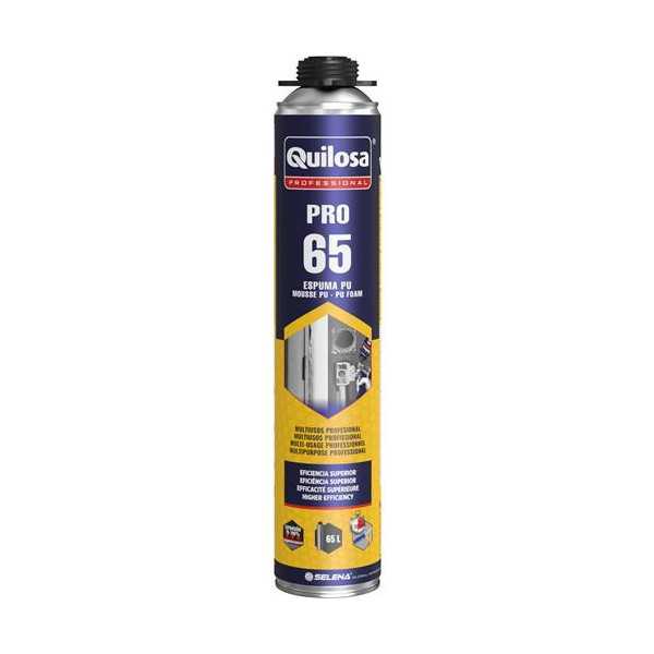 Espuma Poliuretanp Profesional 65 Pistola 750ML [LOTE DE 4 Unidades] QUILOSA