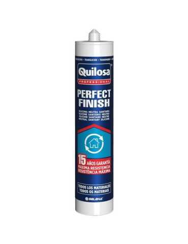 Silicona Perfect Finish 280 ml Translucida [LOTE DE 4 Unidades] QUILOSA