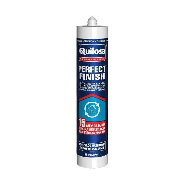 Silicona Perfect Finish 280 ml Translucida [LOTE DE 4 Unidades] QUILOSA