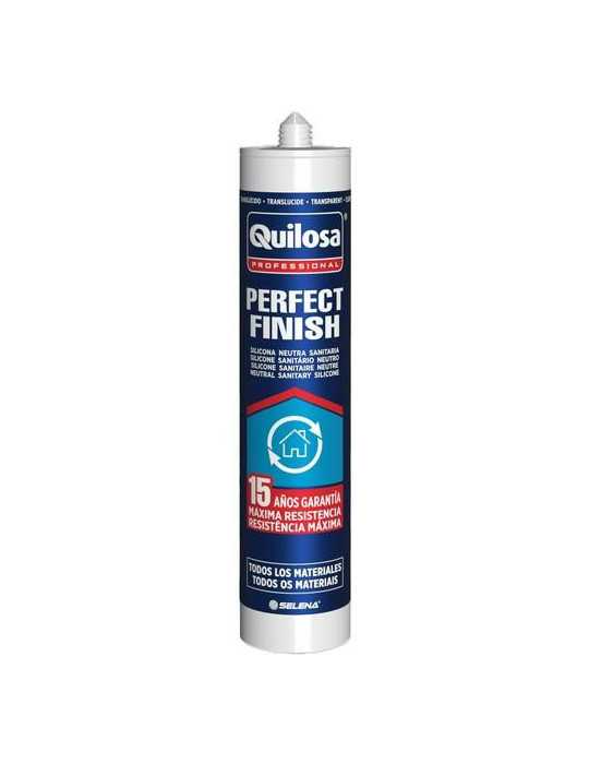 Silicona Perfect Finish 280 ml Translucida [LOTE DE 4 Unidades] QUILOSA