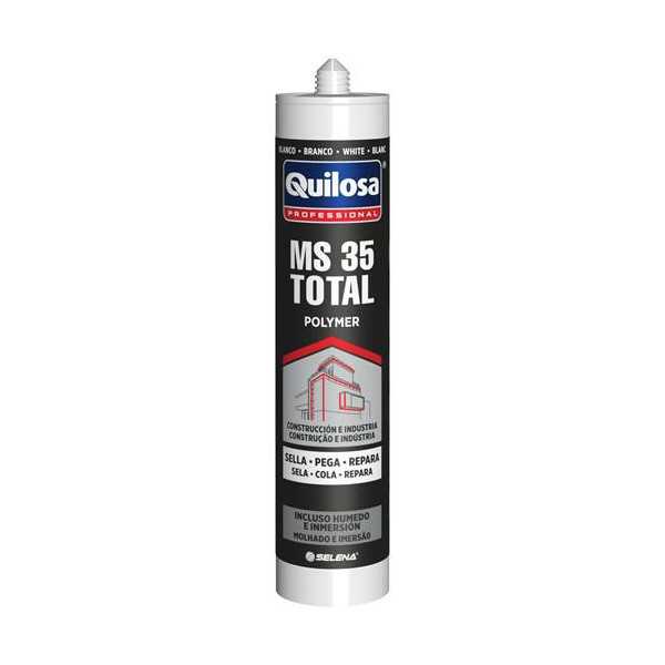 Sellador MS 35 Total Transparente 280ML 10051570 [LOTE DE 4 Unidades] QUILOSA