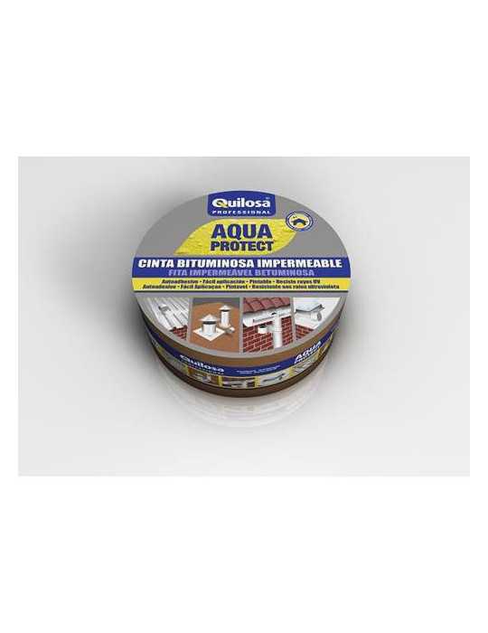 Cinta Bituminosa Autoad. 10 m X 10 cm al [LOTE DE 2 Unidades] QUILOSA