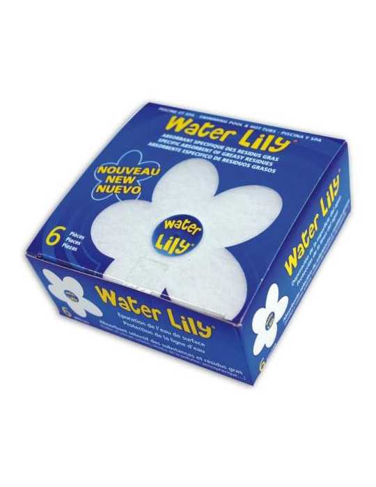 Absorvente Grasas del Agua Water Lily (con 6 Uds) [LOTE DE 2 Unidades] QUIMICAMP