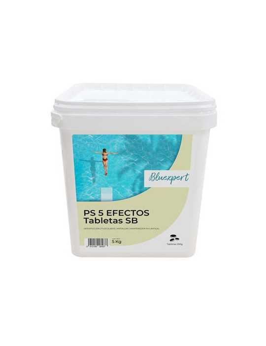Cloro 5 Efectos TAB. 250GR. 5KG Bluexpert BN1805 QUIMICAMP